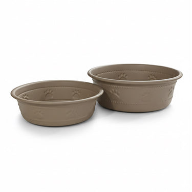 Premium Bowl Paw Embossed – Brown - 470 ML